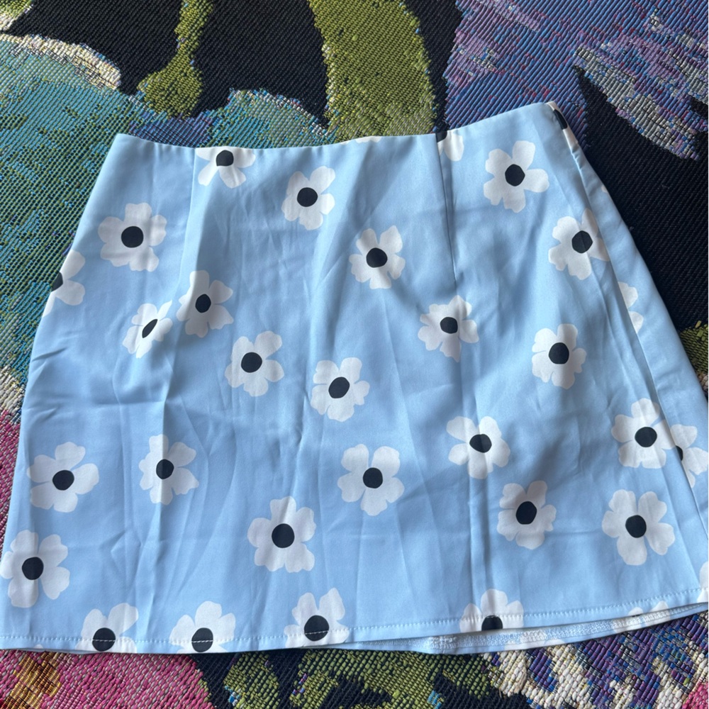 Floral Blue Skirt